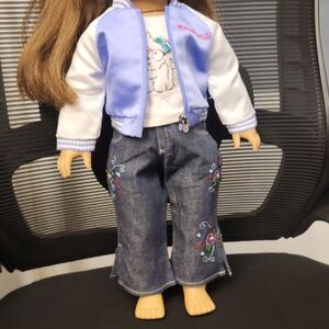 American Girl Blue and White Doll Outfit (3pieces)